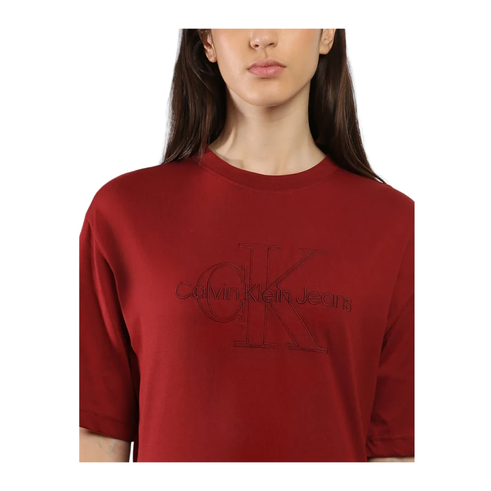 Calvin Klein Jeans Elegante Midi Jurk Brown Dames