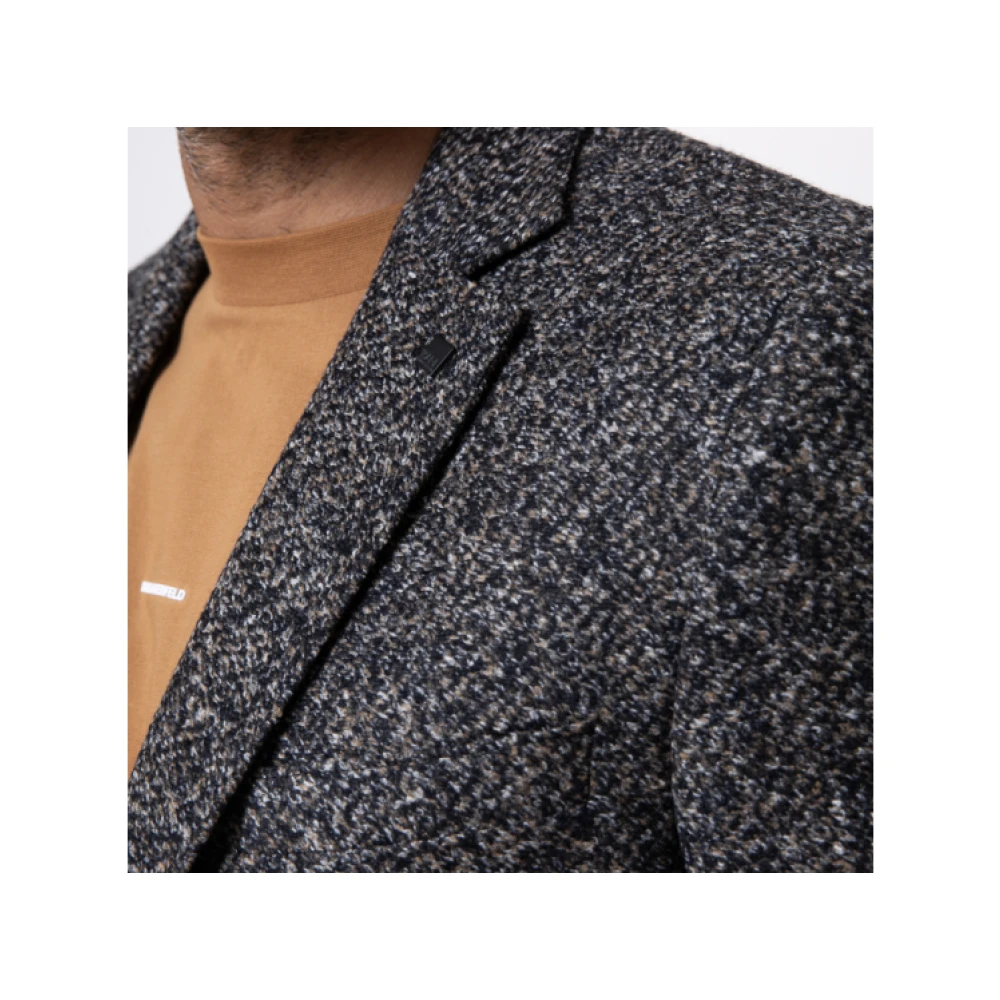 Karl Lagerfeld Multicolor vest blazer Gray Heren