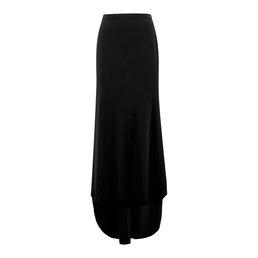 Philosophy di Lorenzo Serafini Zwarte hoge taille asymmetrische rok Black Dames