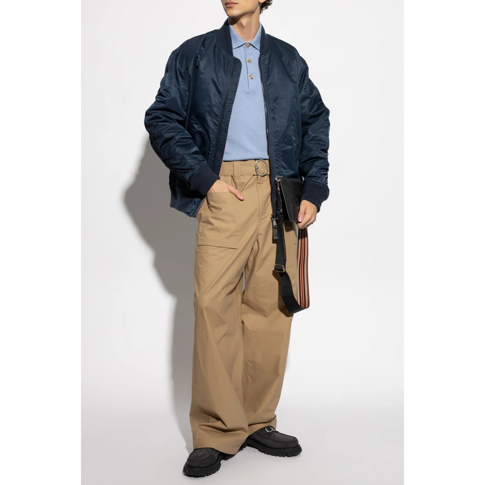 ETRO Katoenen polo met geborduurd logo Blue Heren