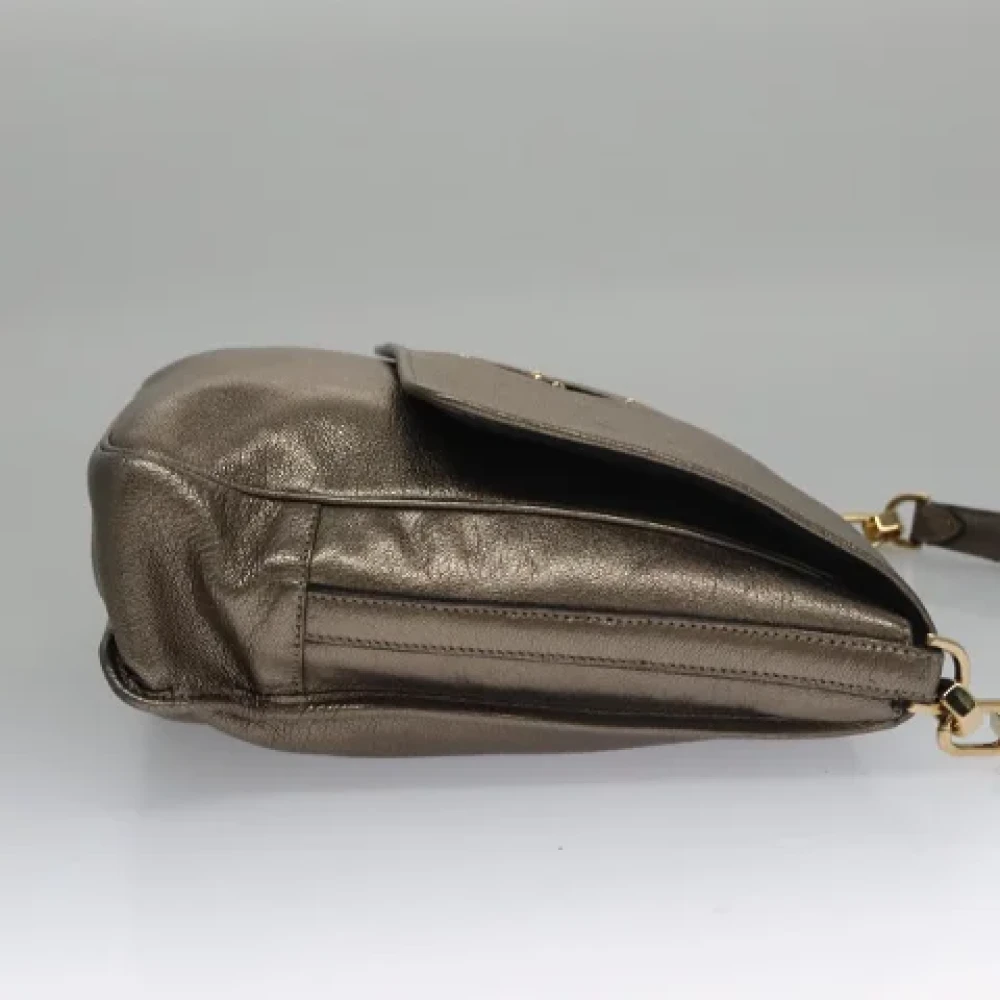 Loewe Pre-owned Leather handbags Brown Dames
