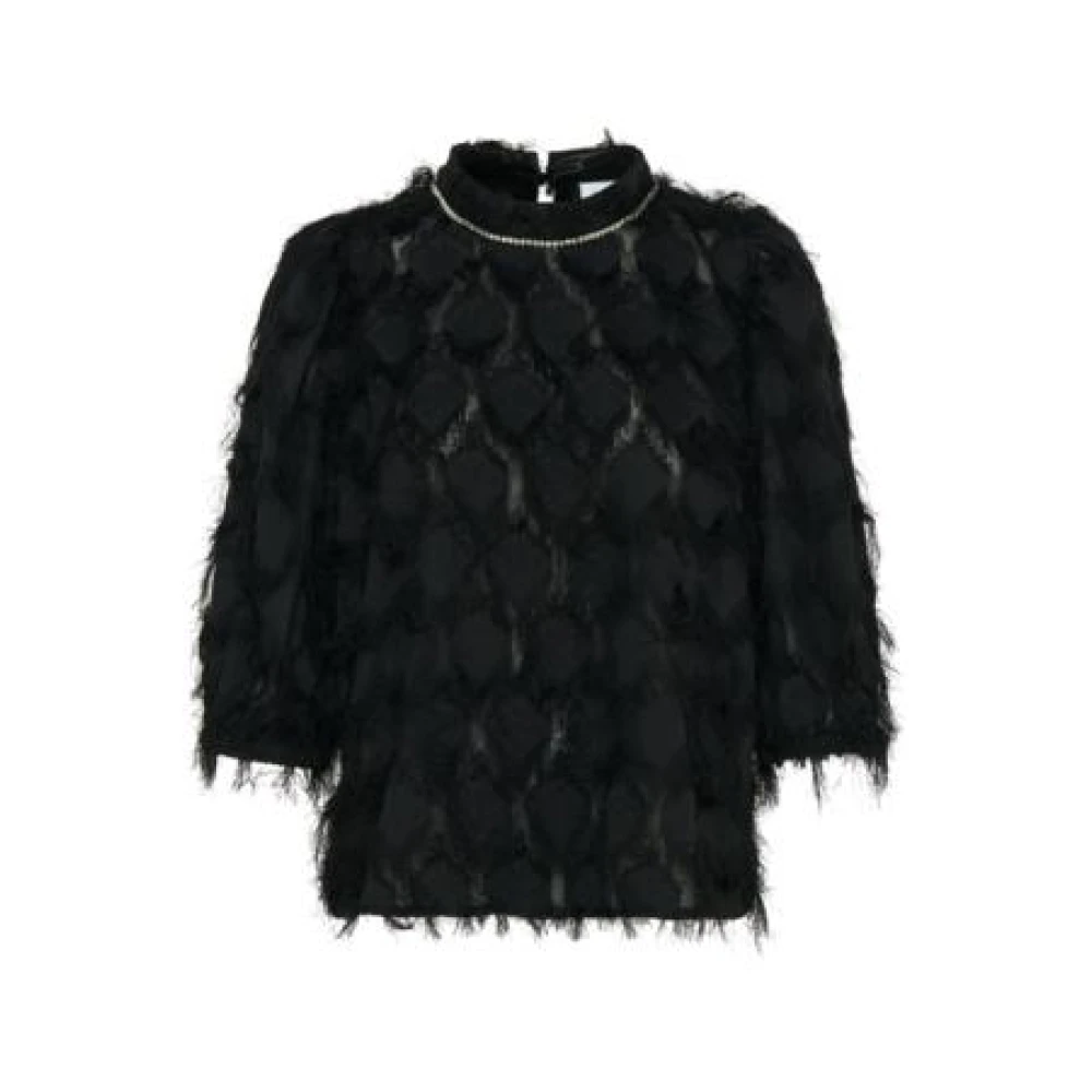 Saint Tropez Elegante Hadil Blouse Black Dames