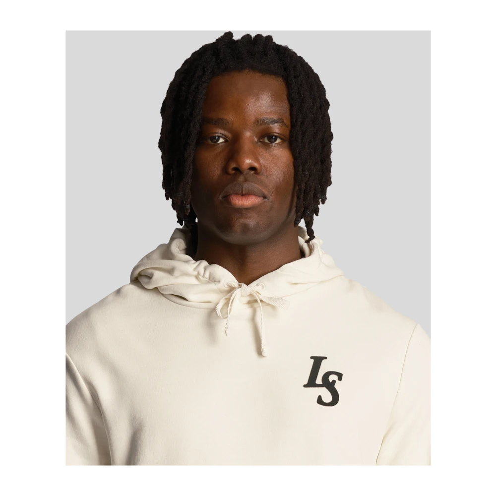 Lyle & Scott Clubembleem hoodie Blue Heren