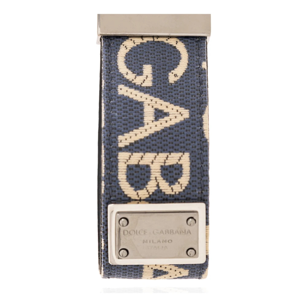 Dolce & Gabbana Sleutelhanger met logo Blue Heren