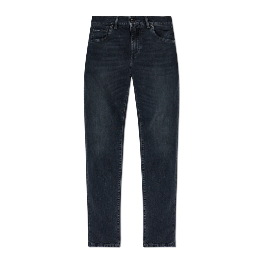 Dolce & Gabbana Gray Slim Jeans - Male - Slim Fit Jeans - Xl - Jeans