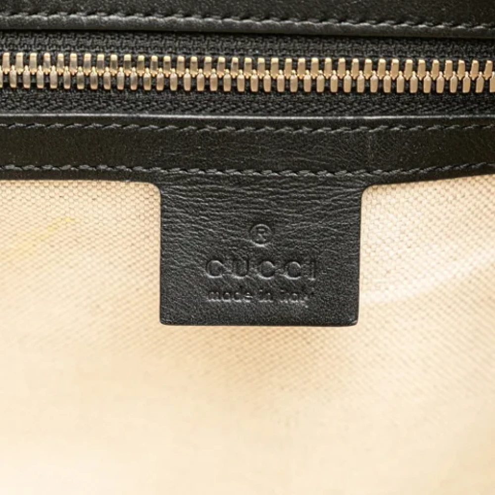 Gucci Vintage Pre-owned Leather shoulder-bags Black Dames