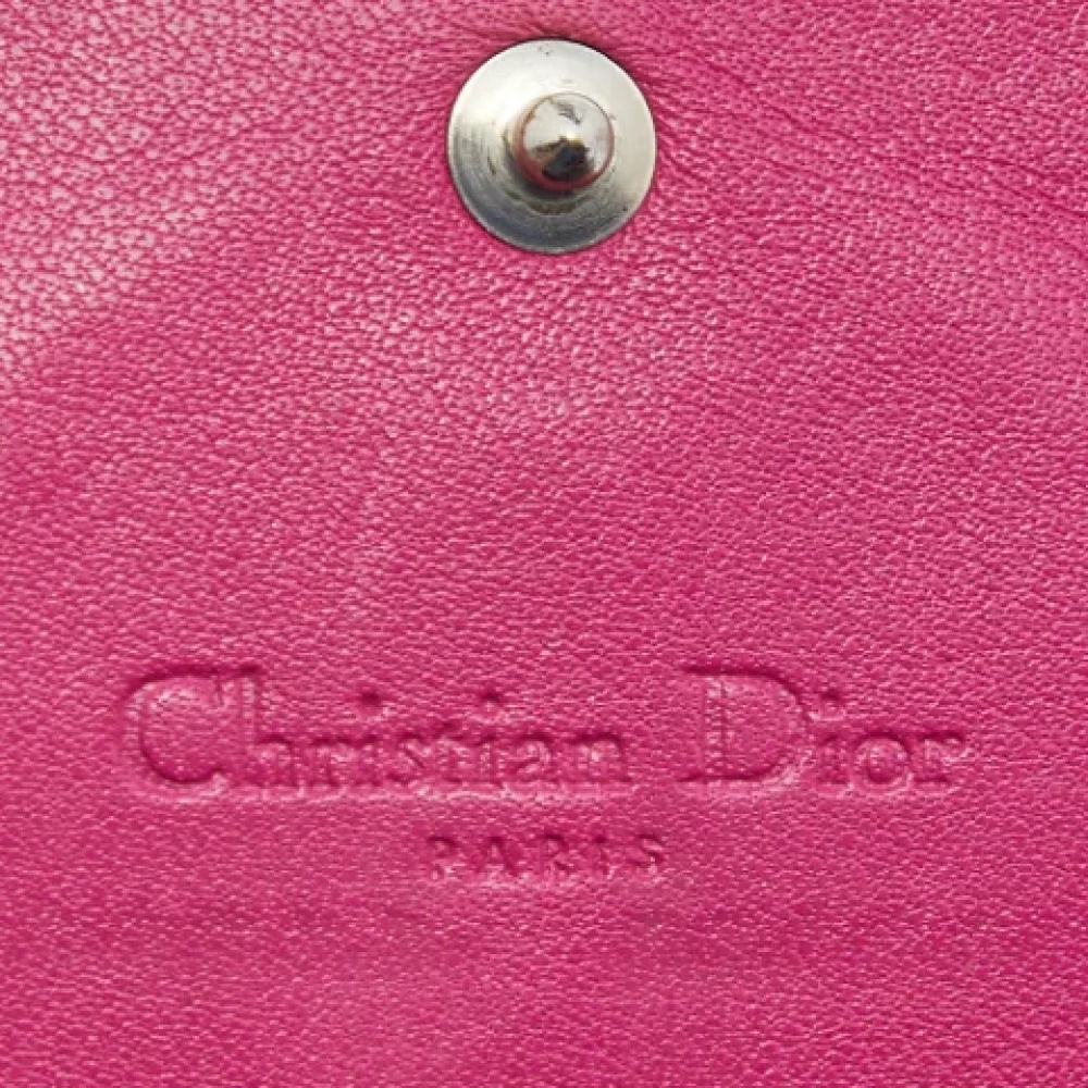 Dior Vintage Pre-owned Leather wallets Pink Dames