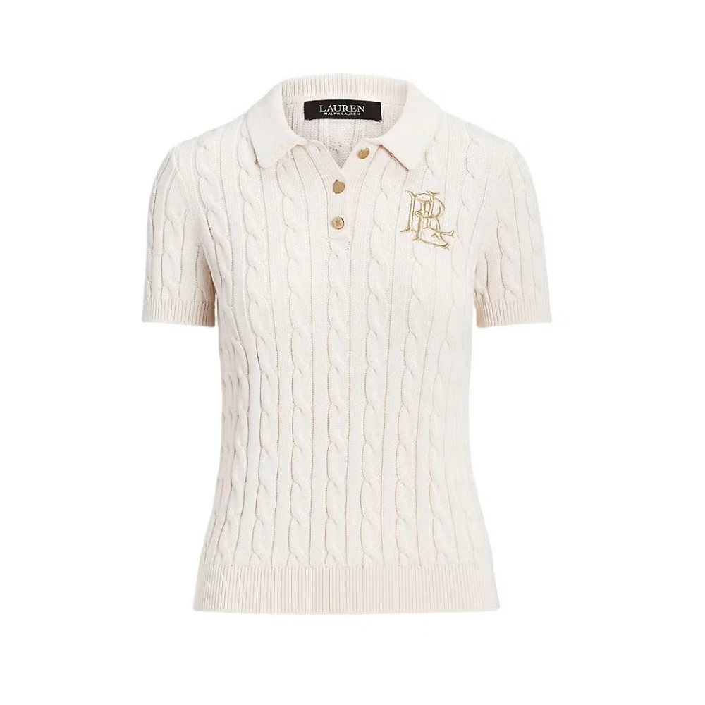 Ralph Lauren Donna Beige Top, S, New,