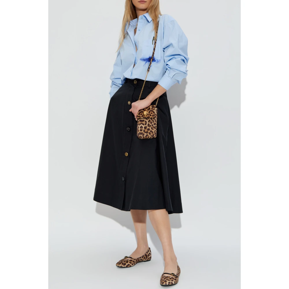 Moschino Wijd uitlopende rok Black Dames