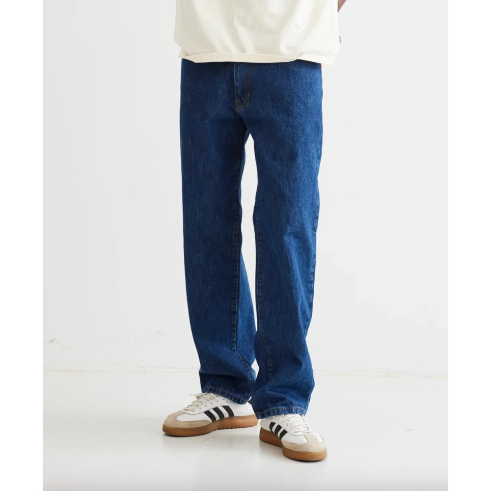 Woodbird Rinse Jeans 90s Stijl Blue Heren