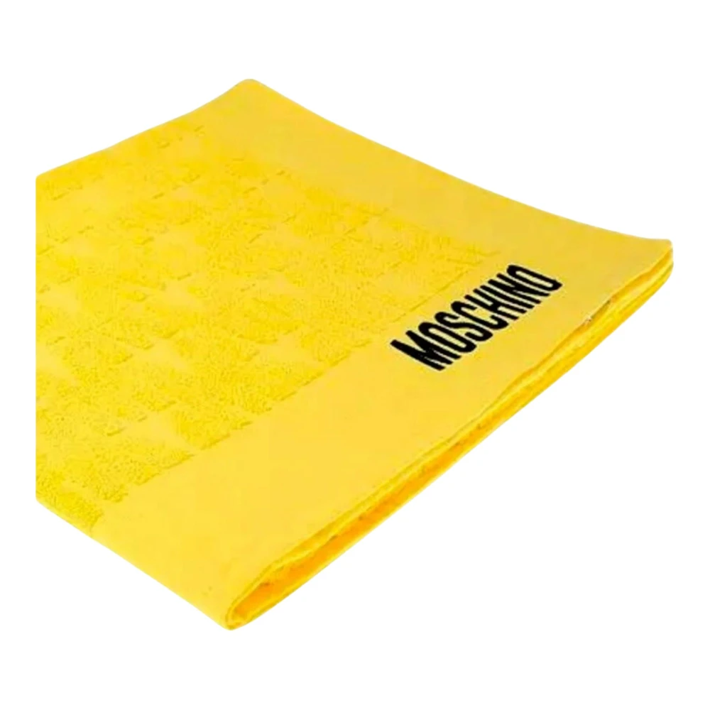 Moschino Geel Color-Block Strandlaken Yellow Dames