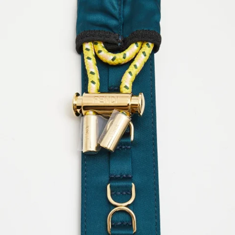 Fendi Vintage Pre-owned Satin belts Blue Dames