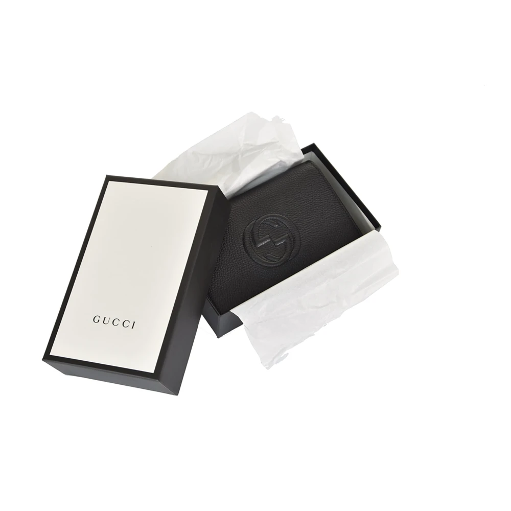 Gucci Soho Chain Wallet Black Dames