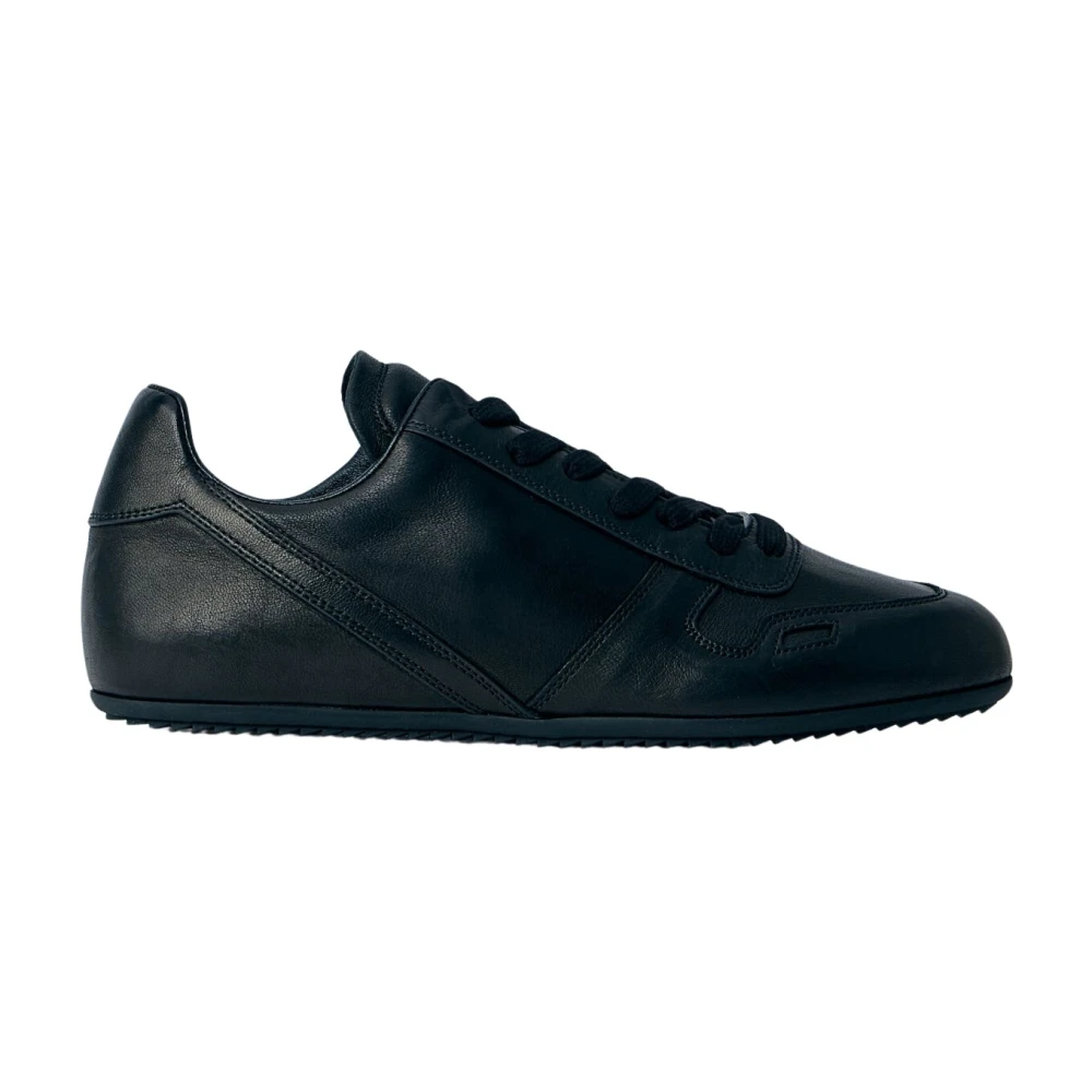 Rick Owens Minimalistische leren sneakers Dames Schoenen Zwart