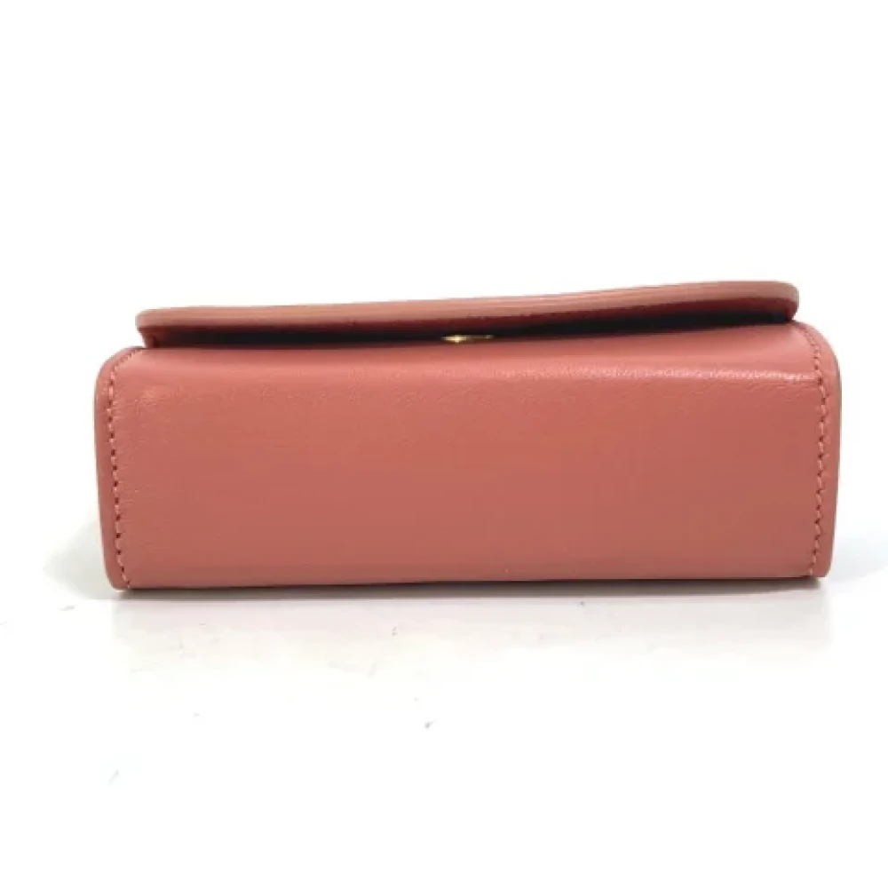 Celine Vintage Pre-owned Leather home-office Pink Dames