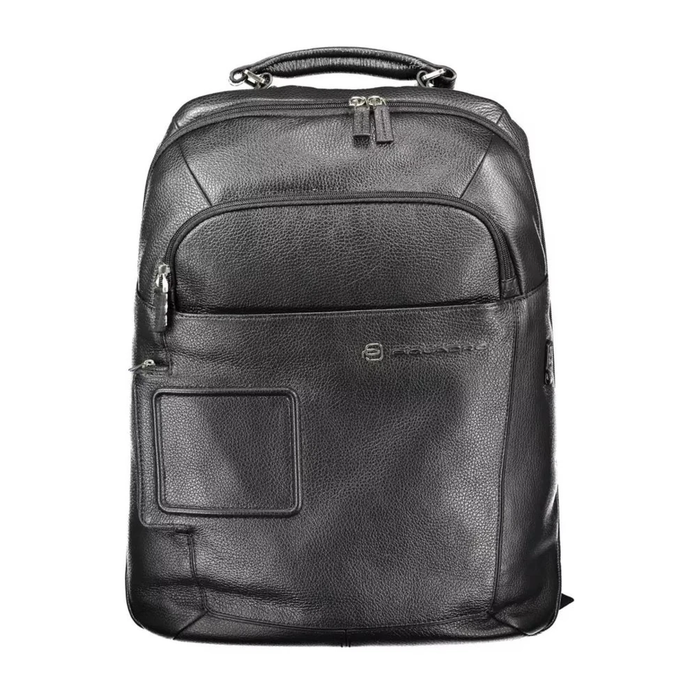 Piquadro Homme Noir Sacs, Taille: One Size Sac À Dos En Cuir