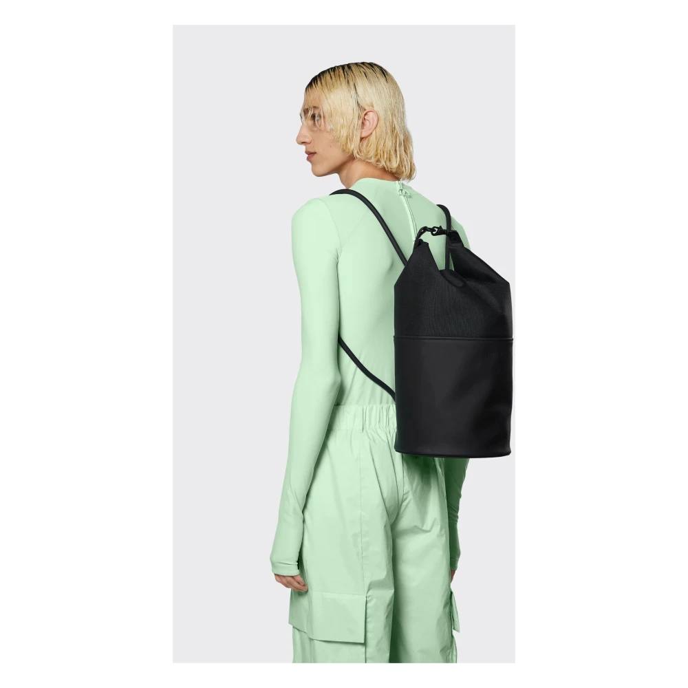Rains Waterdichte Roltop Rugzak Black Unisex