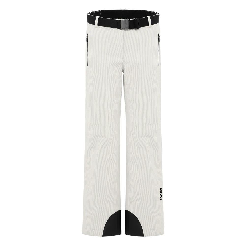 Colmar Ribfluwelen Broek White Dames