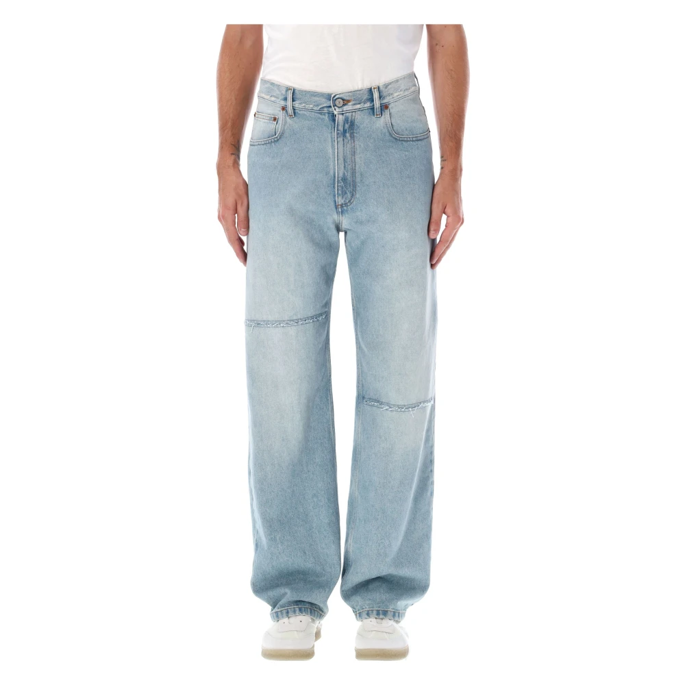 MM6 Maison Margiela Lichtblauwe Slim Fit Denim Jeans Blue Heren