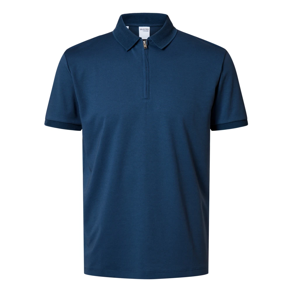 Halv Zip Polo T-skjorte