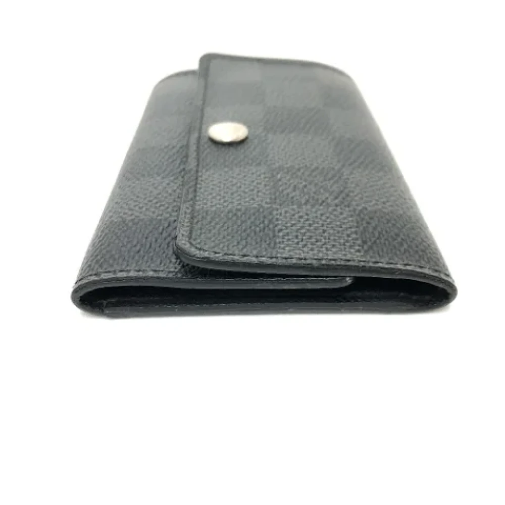 Louis Vuitton Vintage Pre-owned Fabric key-holders Black Heren