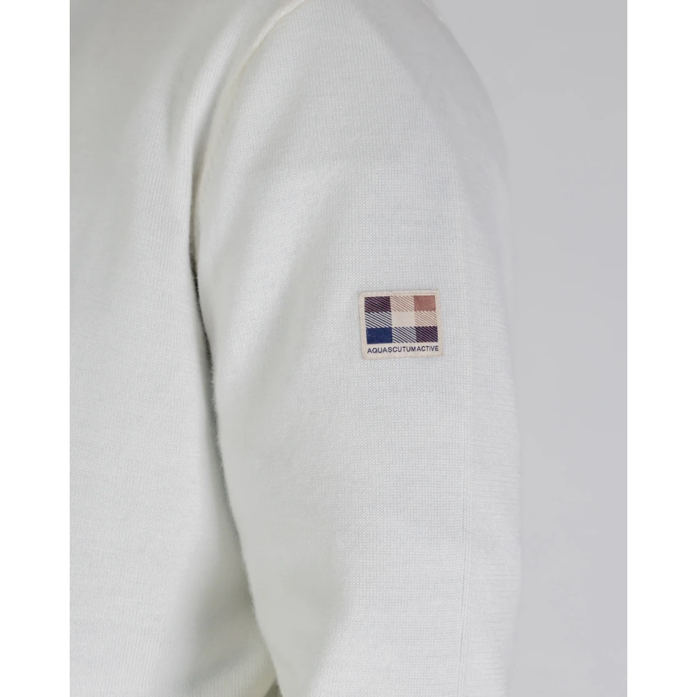 Aquascutum Stijlvolle Gebreide Collectie White Heren