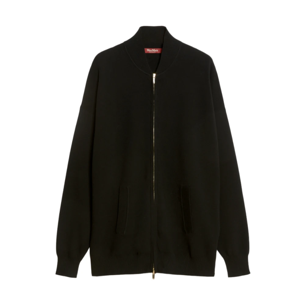 Max Mara Studio Zwarte Trui Teorema Black Dames