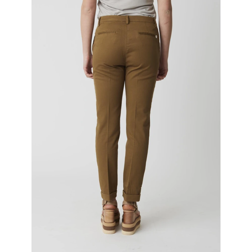 Manila Grace Chino Broek Green Dames