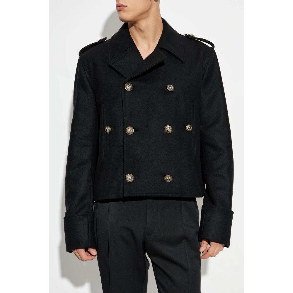 Dolce & Gabbana Korte jas Black Heren