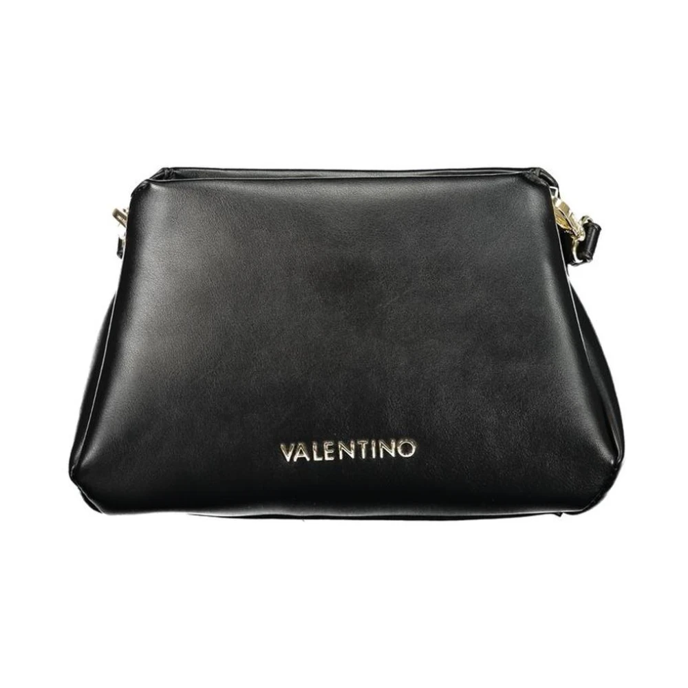 Valentino Women's Black Cross Body Bags, One Size, Polyethylene Handbag With Structured Design