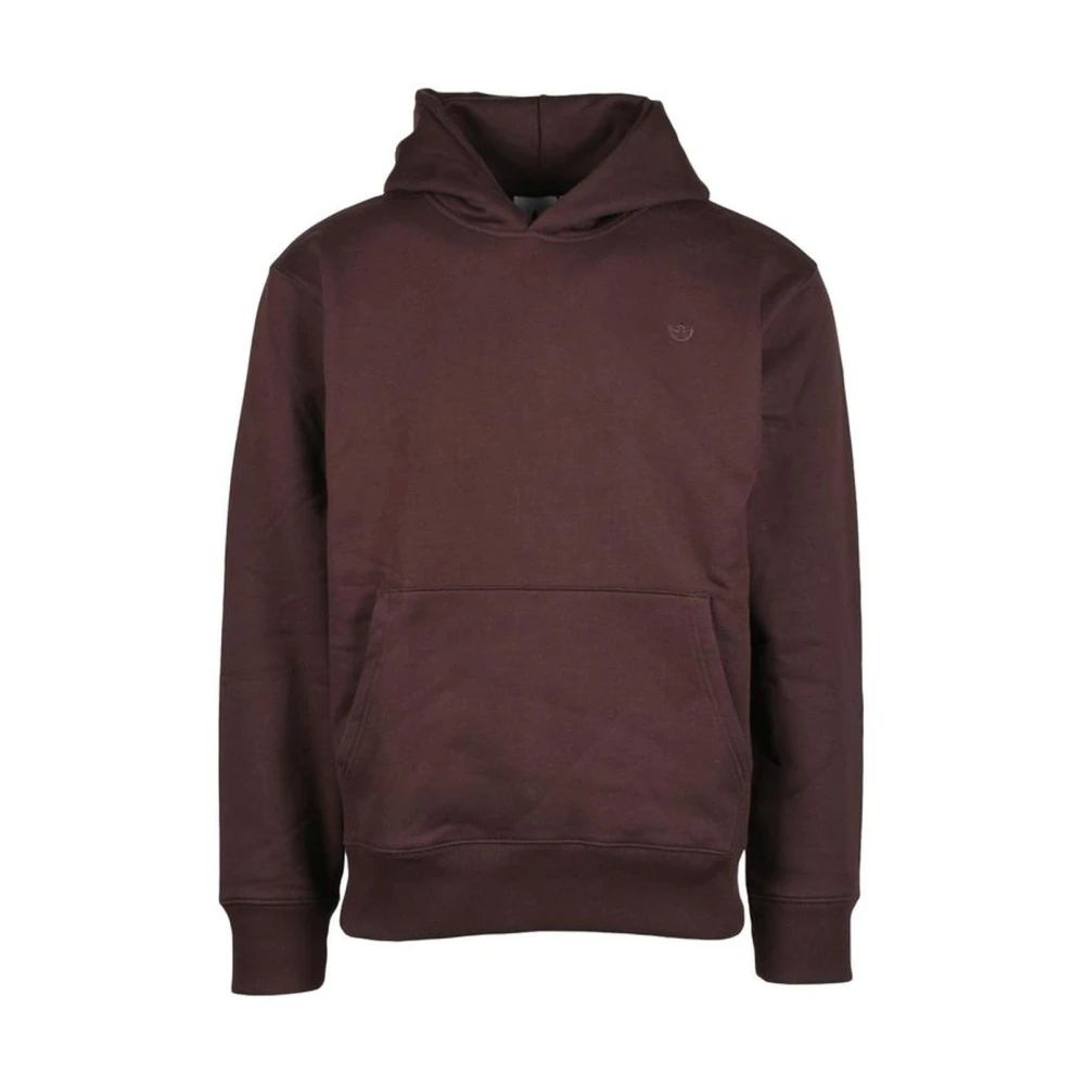 Adidas Bruine katoenen trui met polyester afwerking Brown Heren