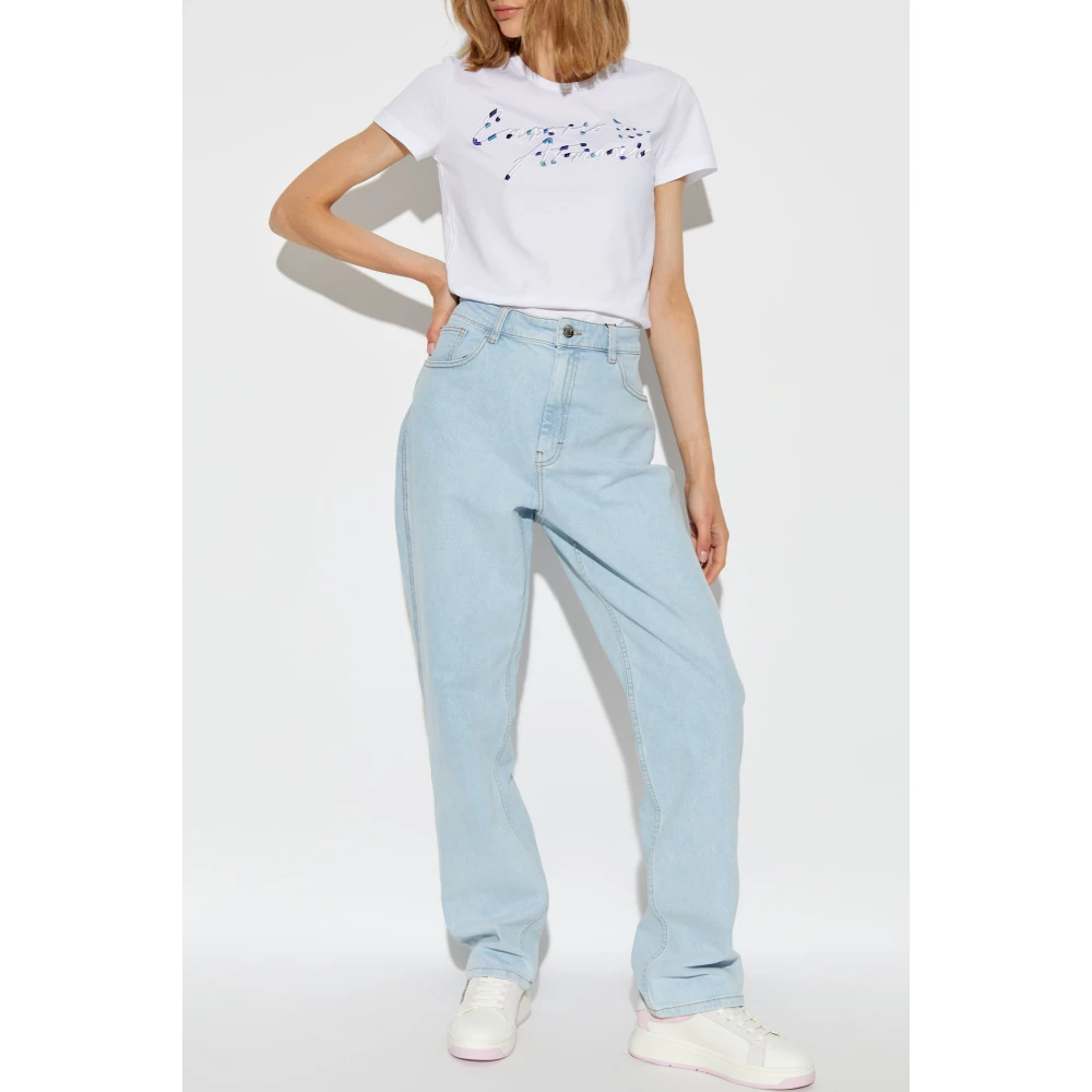 Emporio Armani T-shirt met logo White Dames