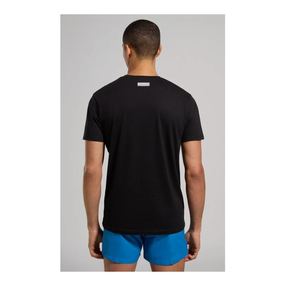 Bikkembergs Katoen Logo Print T-Shirt Black Heren