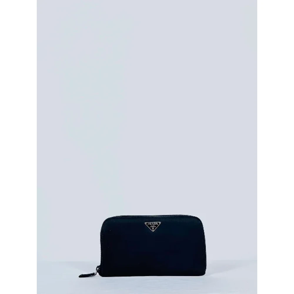 Prada Vintage Pre-owned Leather wallets Blue Dames