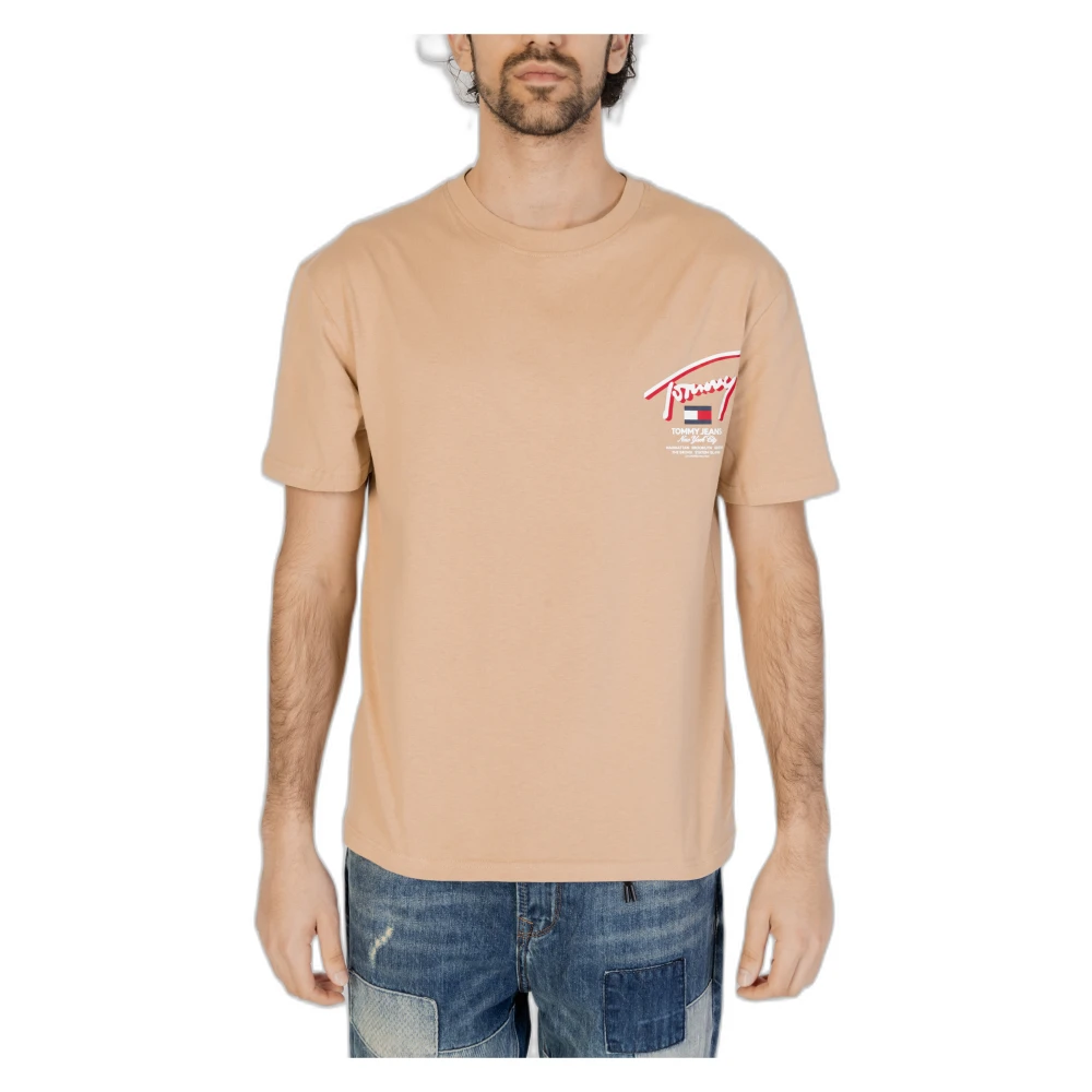Tommy Jeans T-Shirts Beige Heren