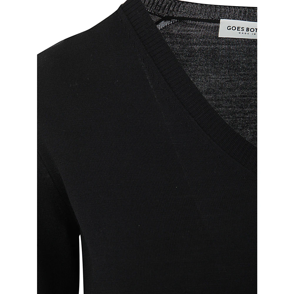 Goes Botanical V-neck Knitwear Black Dames