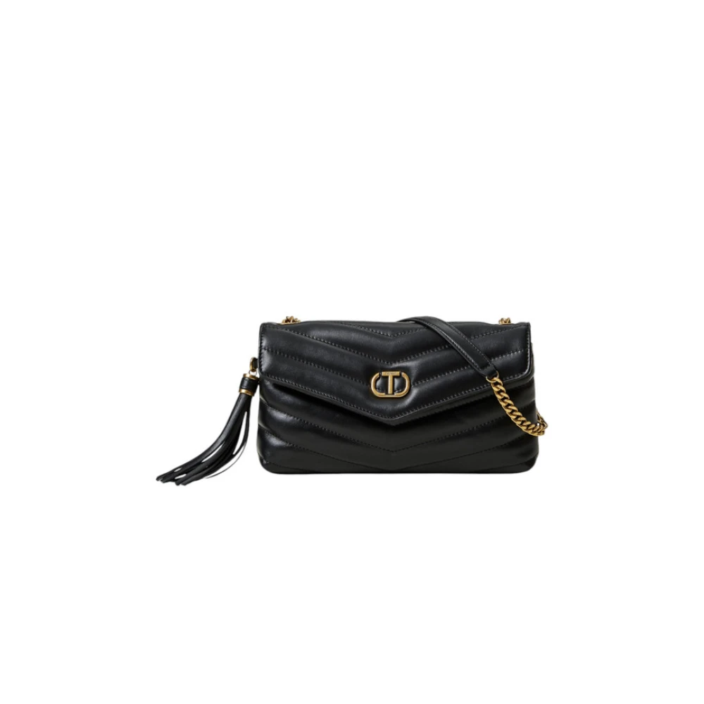 Twinset Zwarte tassen voor een stijlvolle uitstraling Black Dames