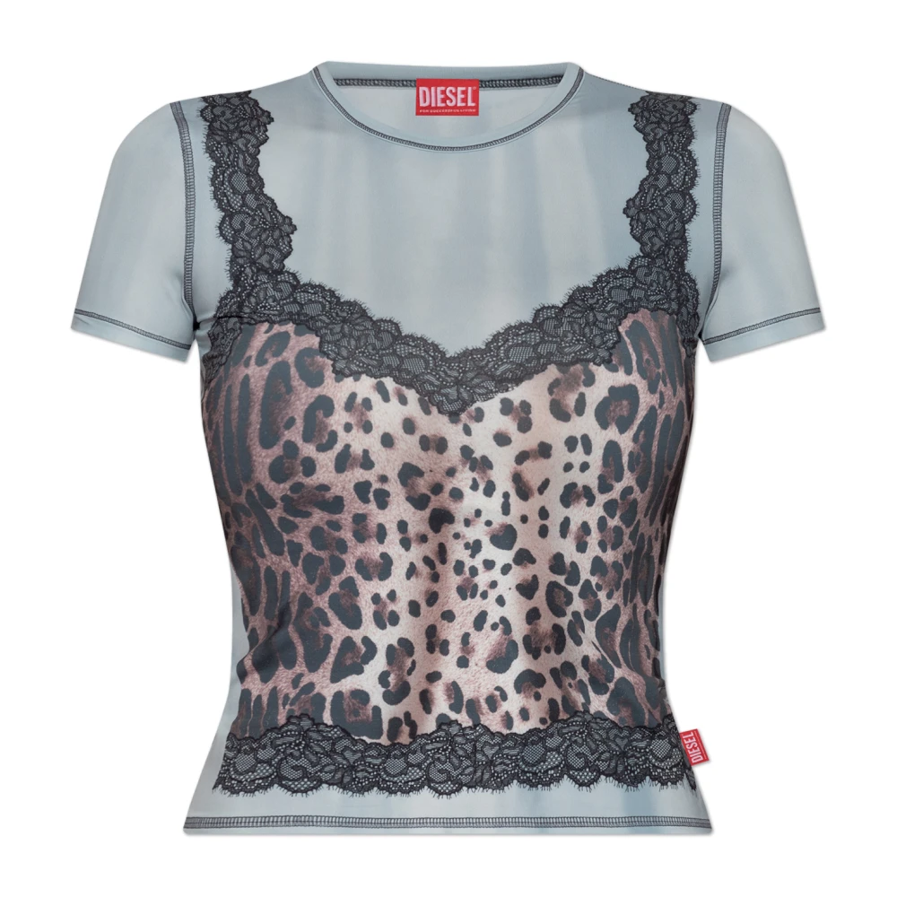 Diesel T-shirt T-Ileni Blue Dames