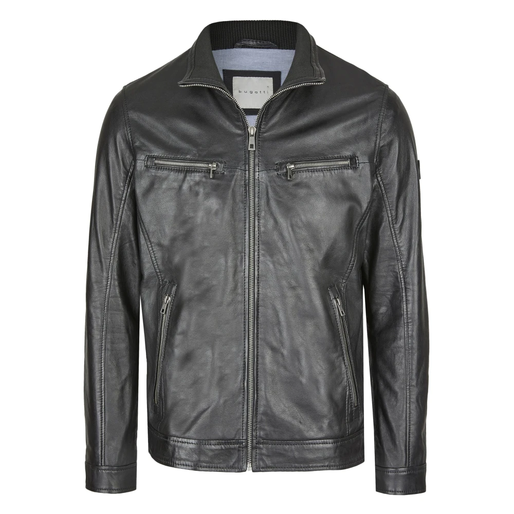 Bugatti Moderne Heren Leren Jas Aurelio Black Heren