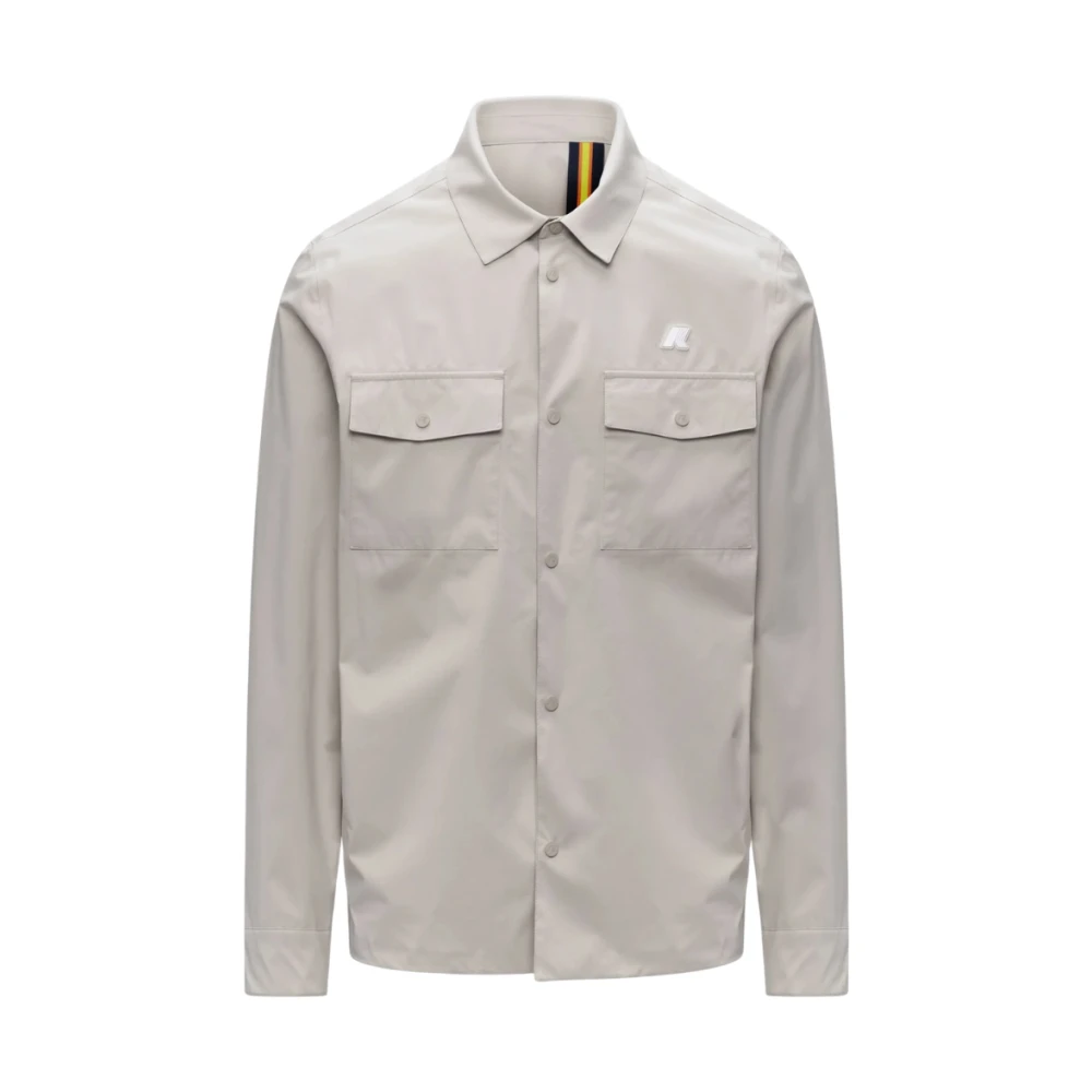 K-Way Uomo Beige - Umbert Stretch 2Layers Overshirt - Jackets - S