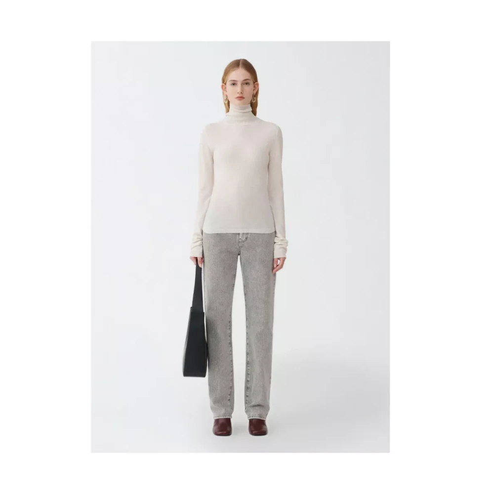Fabiana Filippi Crème Wollen Trui Beige Dames