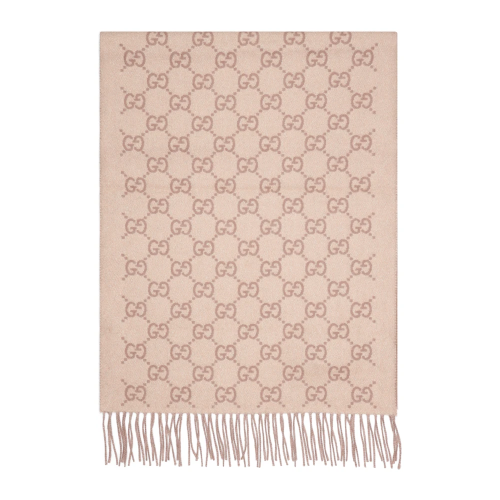 Gucci Cashmere Scarf Beige, Dam