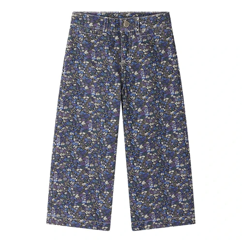 Bonpoint Girls Blue Jeans, 6 Y, Flared Trousers
