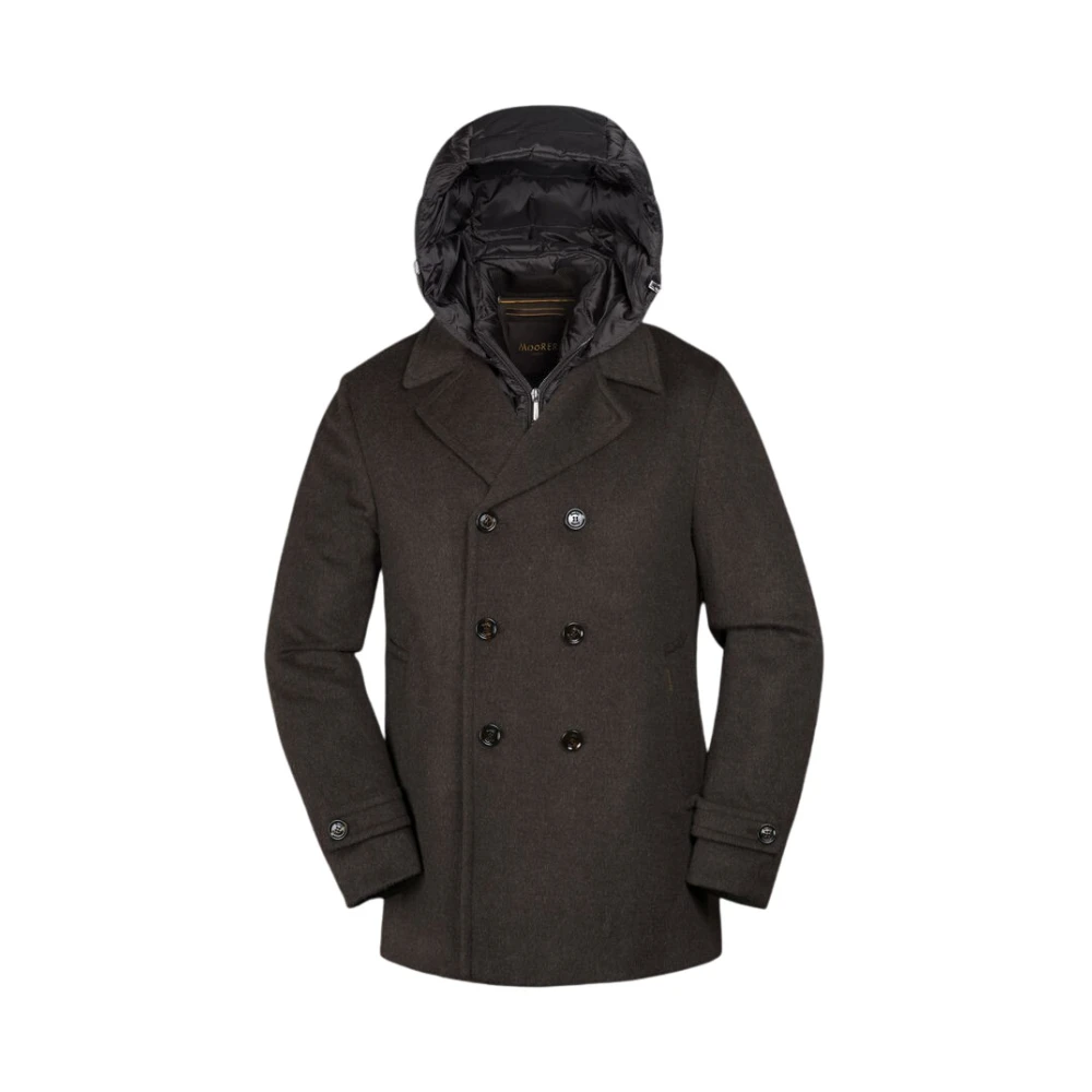 Moorer Men's Brown Down Coats, M, Eligio-Le