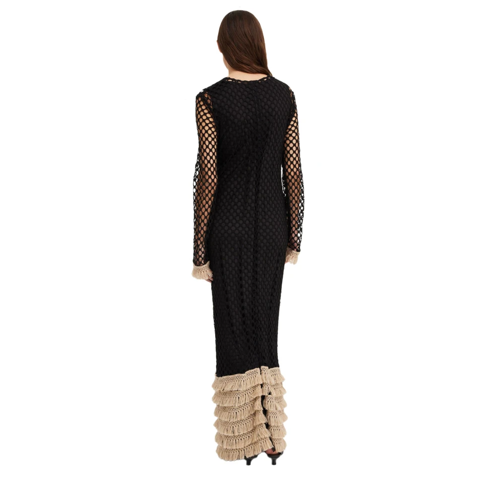 By Malene Birger Gehaakte Maxi Jurk By Herenne Birger Black Dames