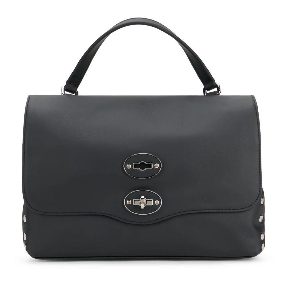 Zanellato , Handbags, Female, Black, One Size, Postina Rimboccata Saeta Small - Image 6