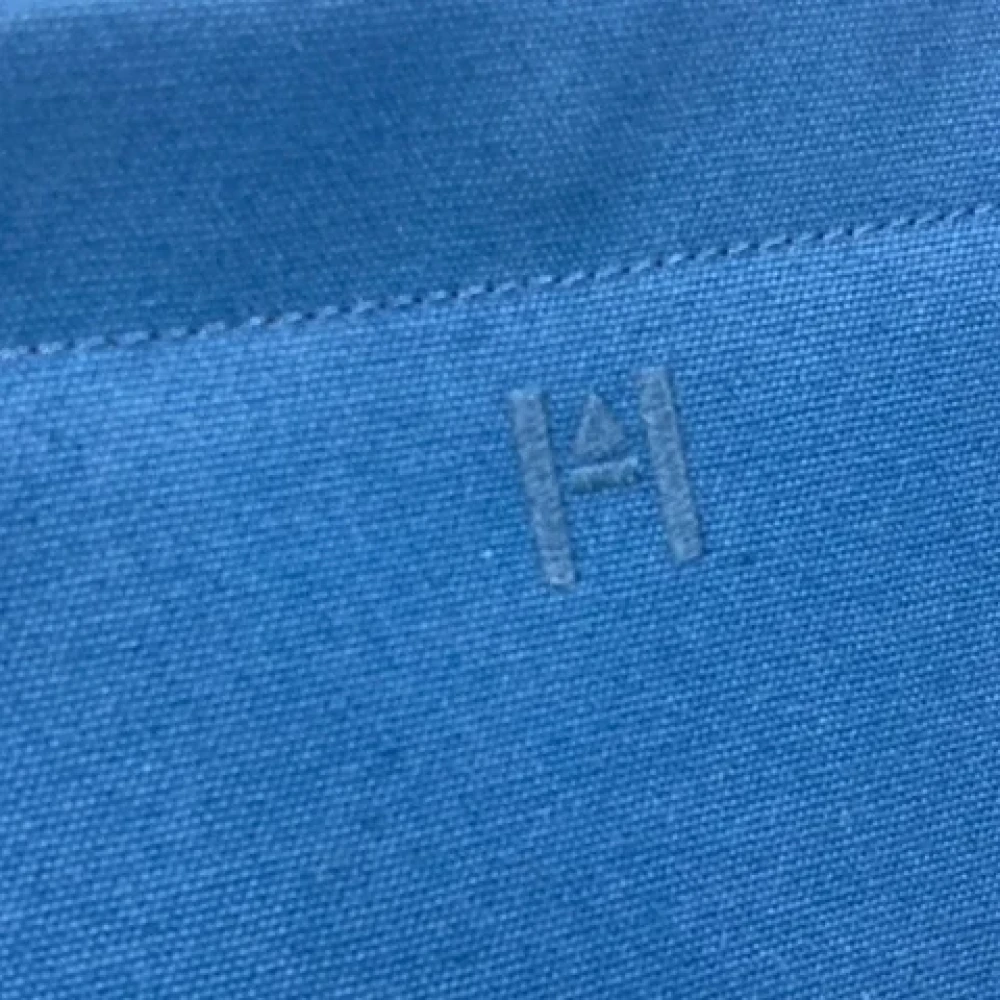 Hermès Vintage Pre-owned Fabric clutches Blue Heren