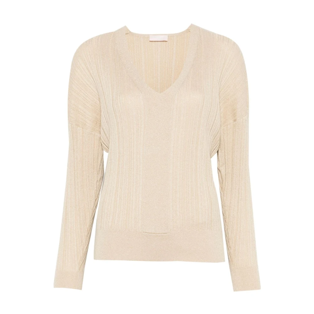 Liu Jo Gouden Sweaters voor Vrouwen Beige Dames