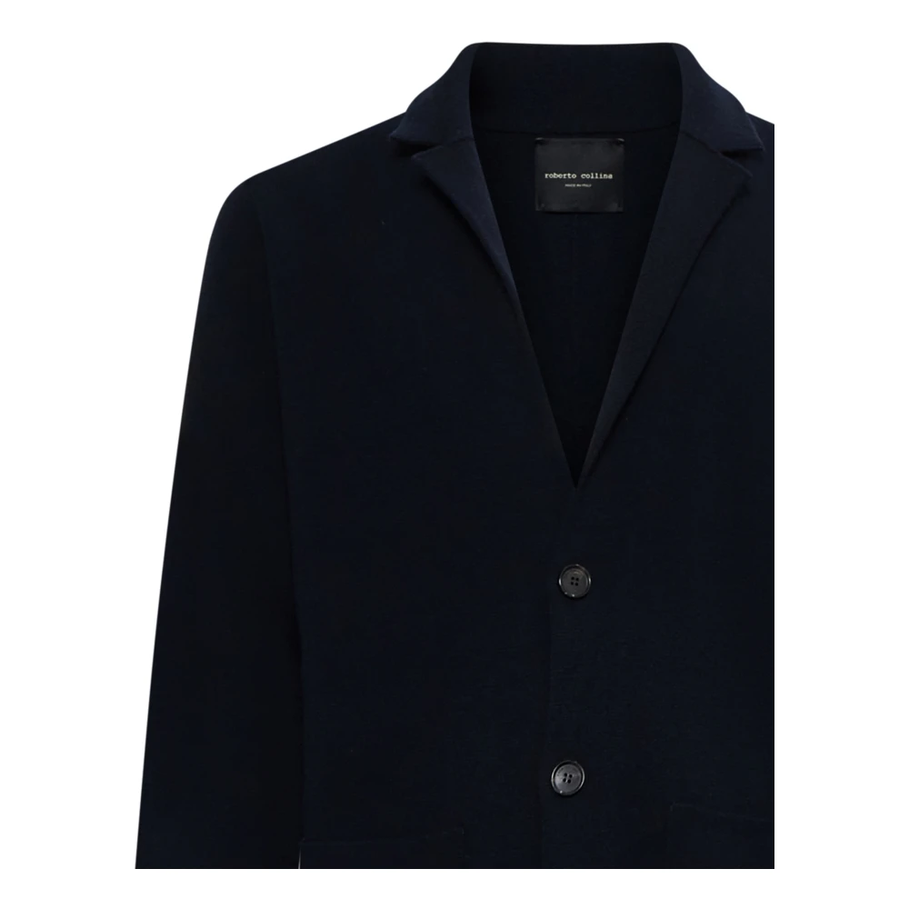 Roberto Collina Blauwe Herenjassen Blue Heren
