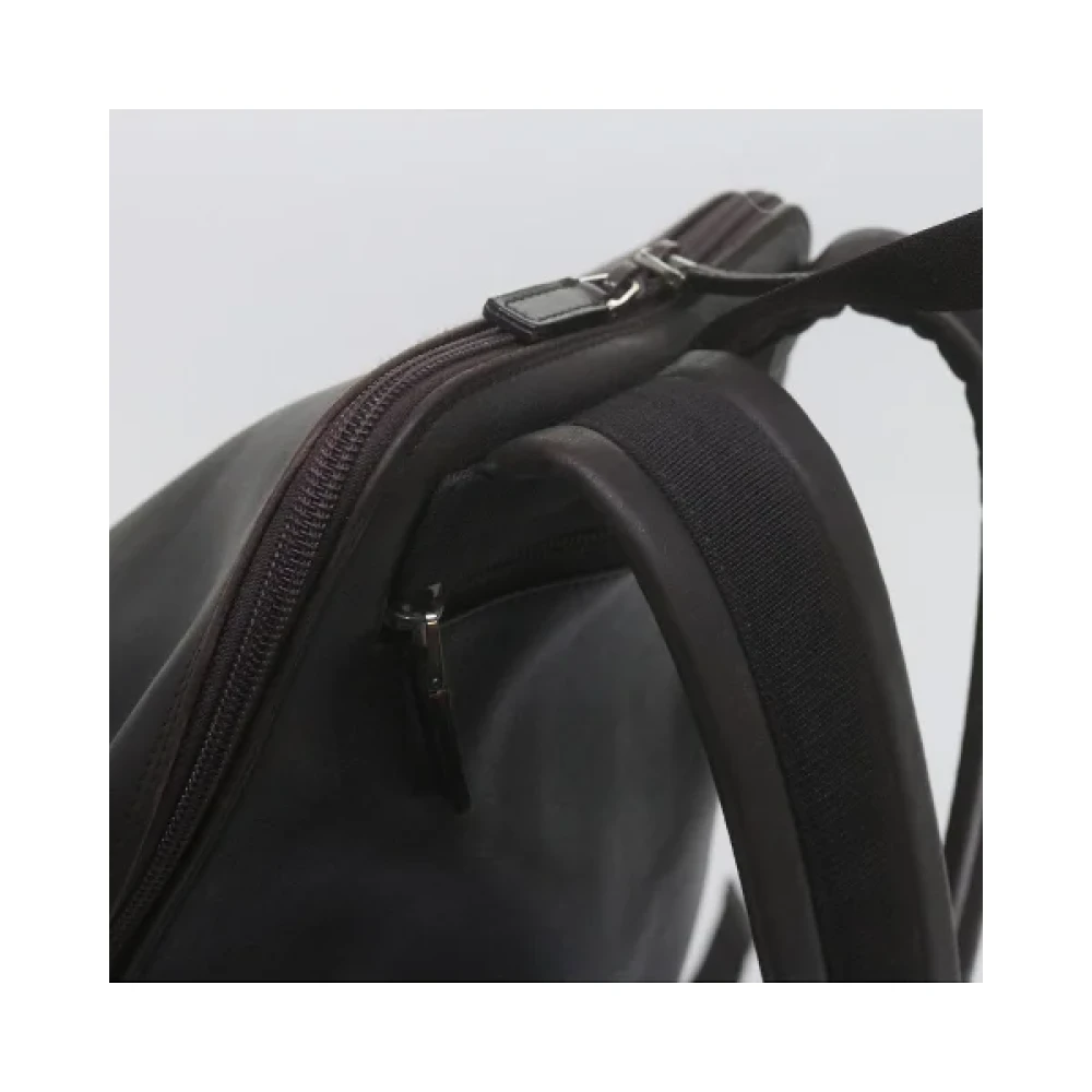 Gucci Vintage Pre-owned Leather backpacks Brown Dames